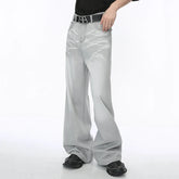 Hearujoy Straight Male Jeans Vintage Men's Denim Pants Tie-dyed Design Wide Leg Trousers Spring Stylish Men Clothing 9C4276